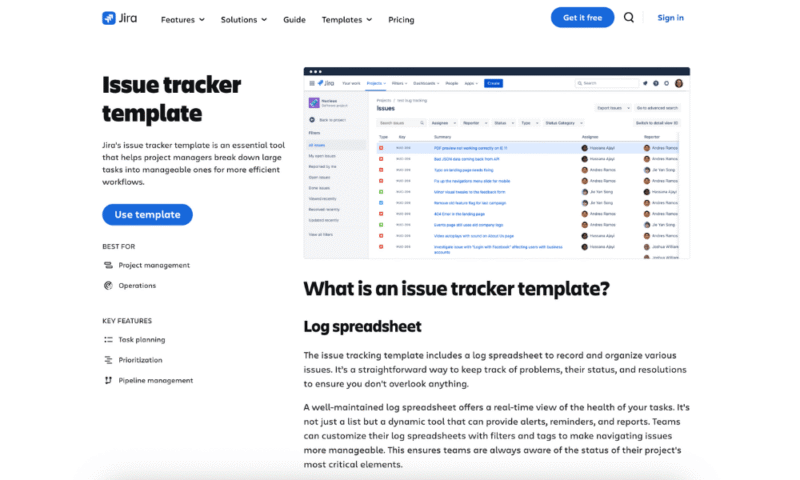 jira issue tracking