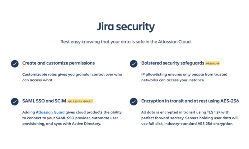 jira security features