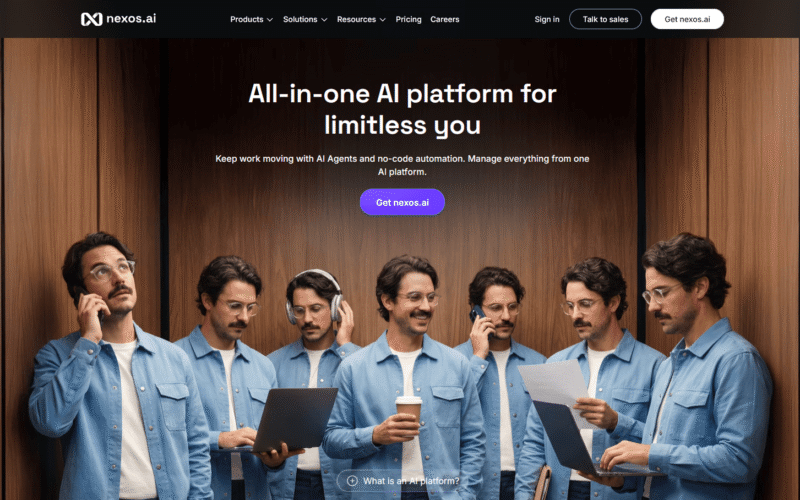 Nexos-AI-homepage Nexos AI homepage