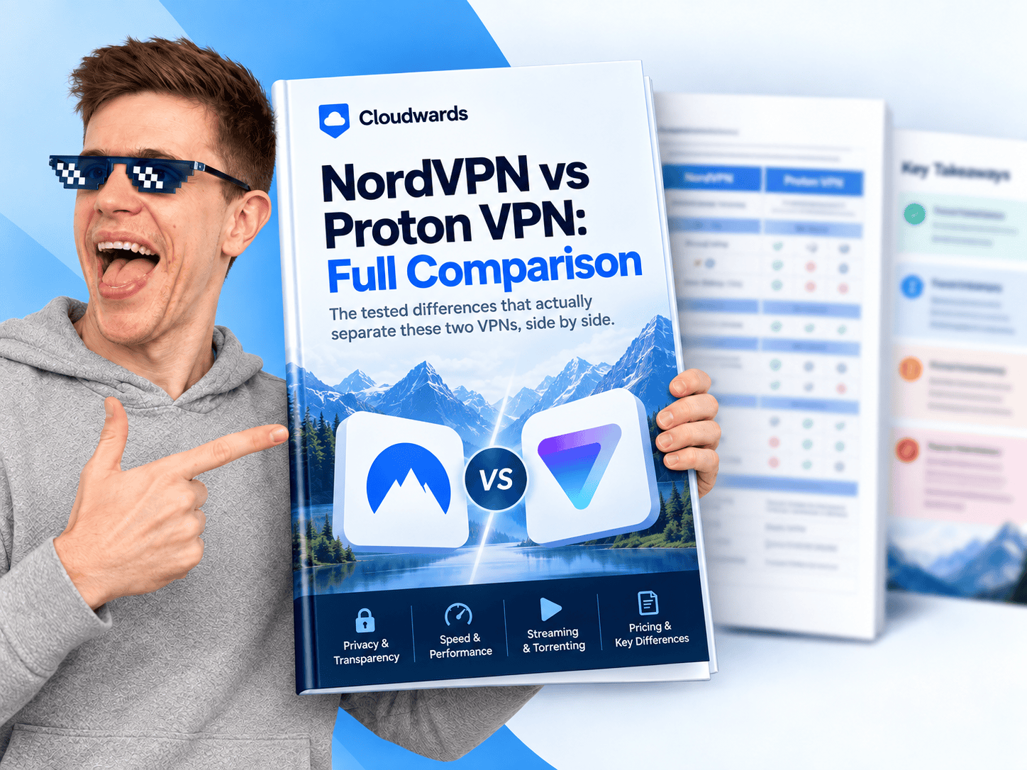 NordVPN vs Proton VPN full comparison chart preview