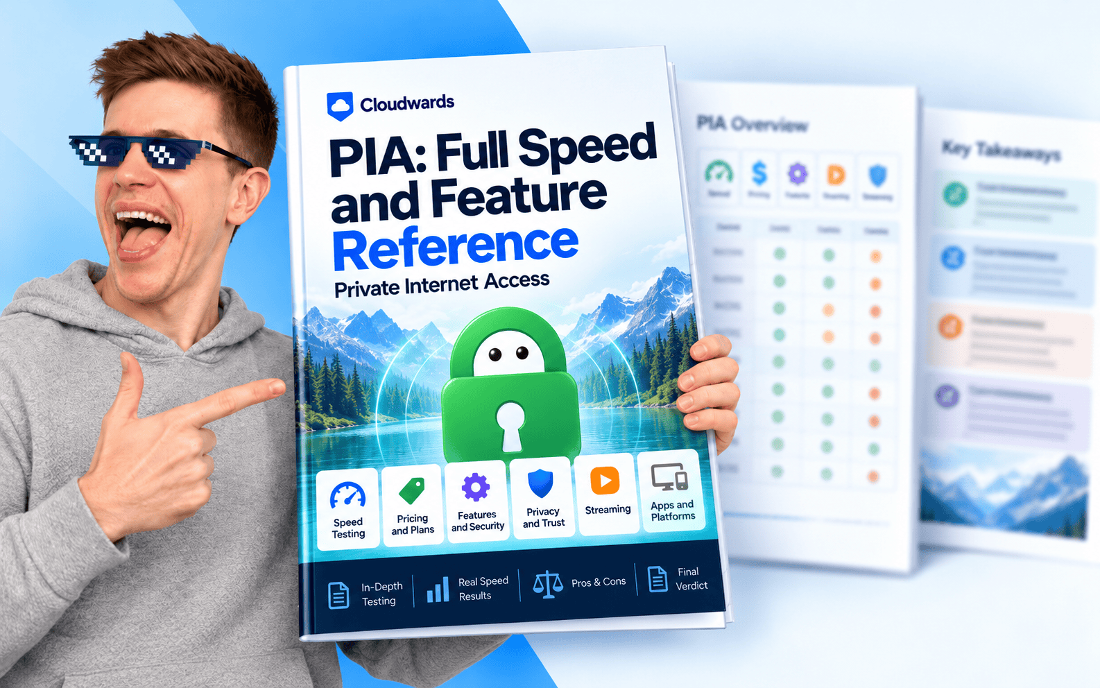 Private Internet Access VPN speed and feature reference chart preview
