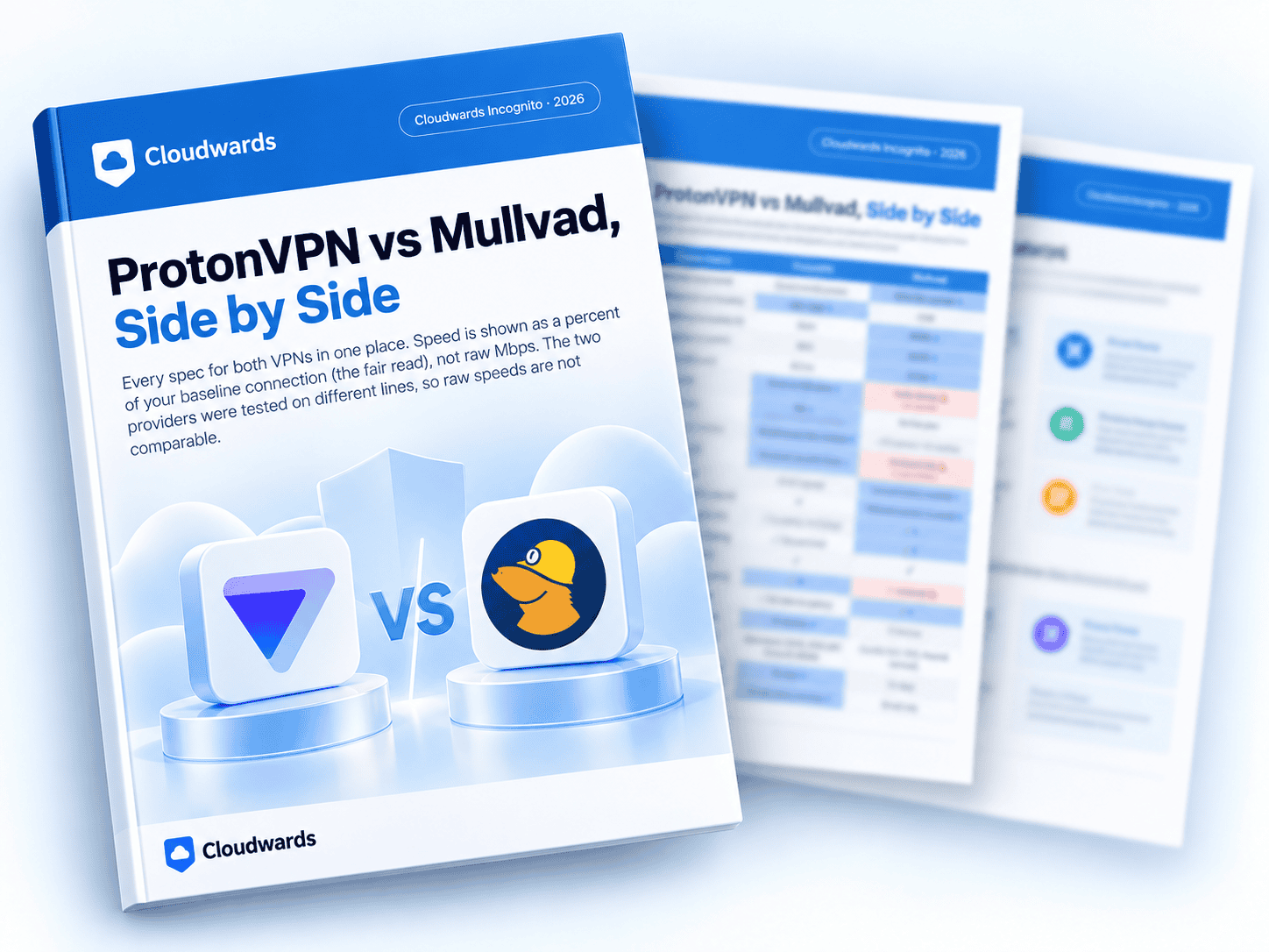 Proton VPN vs Mullvad comparison chart preview